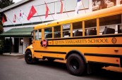 Školní autobus, Queen Margaret's School, Britská Kolumbie, Kanada