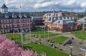 Kampus střední soukromé školy St. Michael's University School ve Victorii, Britská Kolumbie, Kanada